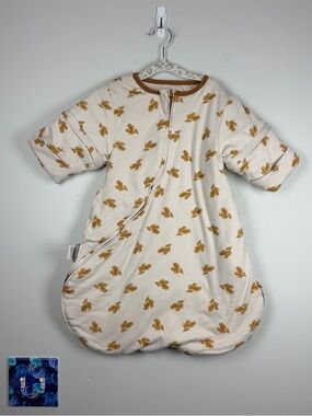 HOUSBAY Baby Sleep Bag Sack Wearable Blanket Sleep 2-Way Zipper Wheat Small 0-6